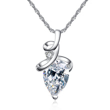 Load image into Gallery viewer, Women 3 Colros Austrian Crystal Pendant Chain Necklace Pendant For Women Jewelry Statement Bijouterie Gift 2017