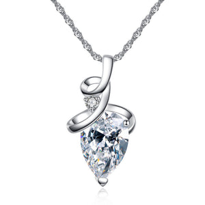 Women 3 Colros Austrian Crystal Pendant Chain Necklace Pendant For Women Jewelry Statement Bijouterie Gift 2017