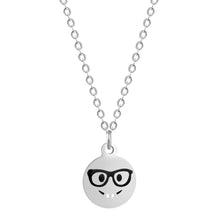 Load image into Gallery viewer, Cartoon Love Heart Kiss Emoji Necklace &amp; Pendant for Women Round Expression Love Choker Collars Handmade Jewelry Gifts