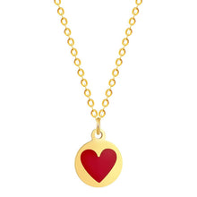 Load image into Gallery viewer, Cartoon Love Heart Kiss Emoji Necklace &amp; Pendant for Women Round Expression Love Choker Collars Handmade Jewelry Gifts