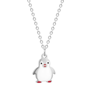 Stainless Steel Cartoon Lovely Animal Pig Necklace Pendant for Women Dog Collars Friends Jewelry Pet Lover Gift