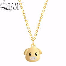 Load image into Gallery viewer, Stainless Steel Cartoon Lovely Animal Pig Necklace Pendant for Women Dog Collars Friends Jewelry Pet Lover Gift