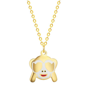 Stainless Steel Cartoon Lovely Animal Pig Necklace Pendant for Women Dog Collars Friends Jewelry Pet Lover Gift