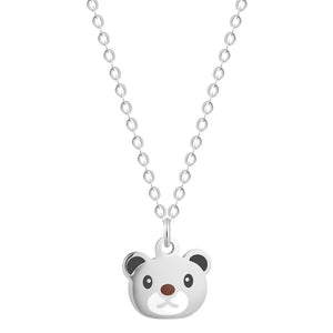 Stainless Steel Cartoon Lovely Animal Pig Necklace Pendant for Women Dog Collars Friends Jewelry Pet Lover Gift