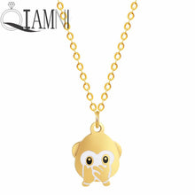 Load image into Gallery viewer, Stainless Steel Cartoon Lovely Animal Pig Necklace Pendant for Women Dog Collars Friends Jewelry Pet Lover Gift