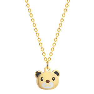Stainless Steel Cartoon Lovely Animal Pig Necklace Pendant for Women Dog Collars Friends Jewelry Pet Lover Gift