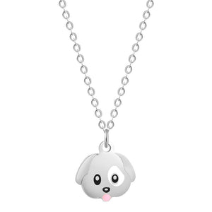 Stainless Steel Cartoon Lovely Animal Pig Necklace Pendant for Women Dog Collars Friends Jewelry Pet Lover Gift