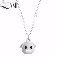 Load image into Gallery viewer, Stainless Steel Cartoon Lovely Animal Pig Necklace Pendant for Women Dog Collars Friends Jewelry Pet Lover Gift