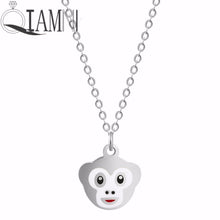 Load image into Gallery viewer, Stainless Steel Tiny Baby Squirrel Necklace Pendant Chipmunk Squirrel Animal Necklaces for Women Collars Pet Lover Gift