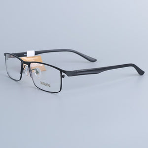 QIFENG Spectacle Frame Eyeglasses Men Korean Computer Optical Myopia Eye Glasses Frame For Male Transparent Clear Lens QF6611