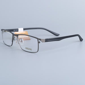 QIFENG Spectacle Frame Eyeglasses Men Korean Computer Optical Myopia Eye Glasses Frame For Male Transparent Clear Lens QF6611