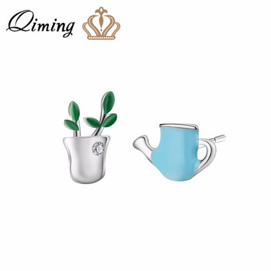 Pineapple Fruit Silver Earrings Children Baby Jewelry Tiny Fruit Charm Summer Korean Earrings Female Boho Jewelry Gift