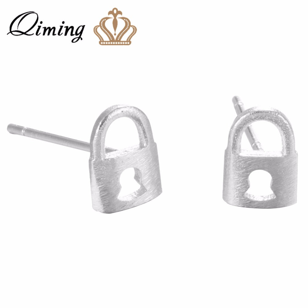 Simple Design Tiny Lock Bohemian Earrings For Women Girls Charm Fashion Jewelry womens Fashion Earrings Best Gift Jewelry