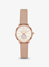 Load image into Gallery viewer, Fashion leather strap sports and leisure quartz watch new watch Leather strap Female Valentine's D fashion gift MK2743