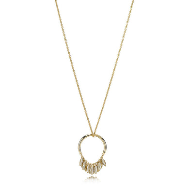 Collane in argento S925 Collana in edizione limitata Cerchio di semi Shine Clear CZ Fit Gioielli di moda femminile originali fai-da-te 