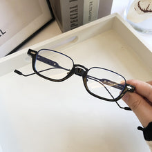 Load image into Gallery viewer, QPeClou 2023 Vintage Rivet Square Sunglasses Women Small Anti-blue Transparent Glasses Frame Men Optical Eyeglasses