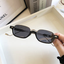 Load image into Gallery viewer, QPeClou 2023 Vintage Rivet Square Sunglasses Women Small Anti-blue Transparent Glasses Frame Men Optical Eyeglasses