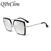 Load image into Gallery viewer, QPeClou Big Frame Square Sunglasses Women Brand Designer Gradient Sun Glasses Female 2023 Mirror Oculos Ladies Shades Glasses