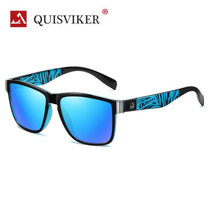 QUISVIKER Brand Design UV400 Sunglasses Men Women Square Eyewear Vintage Sun Glasses Male  Goggles
