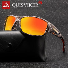 Load image into Gallery viewer, QUISVIKER Camouflage Sun Glasses Rayed Sunglasses Polarized Goggles Outdoor Sunglasses Men Women Eyewear