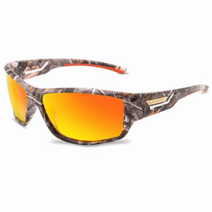 QUISVIKER Camouflage Sun Glasses Rayed Sunglasses Polarized Goggles Outdoor Sunglasses Men Women Eyewear