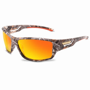 QUISVIKER Camouflage Sun Glasses Rayed Sunglasses Polarized Goggles Outdoor Sunglasses Men Women Eyewear