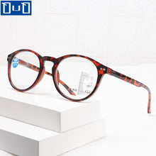 Load image into Gallery viewer, Qutzzmnd Progressive Multifocal Reading Glasses Anti Blue Light Blocking Presbyopia Glasses Anti Glare Elder Readers Eyeglasses