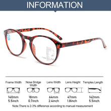 Load image into Gallery viewer, Qutzzmnd Progressive Multifocal Reading Glasses Anti Blue Light Blocking Presbyopia Glasses Anti Glare Elder Readers Eyeglasses