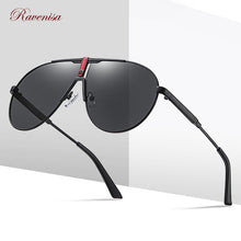 Carica l&#39;immagine nel visualizzatore di Gallery, RAVENISA Occhiali da sole da uomo Occhiali da sole in metallo di grandi dimensioni per donna Occhiali da sole polarizzati UV400 Pilot Designer Gafas De Sol
