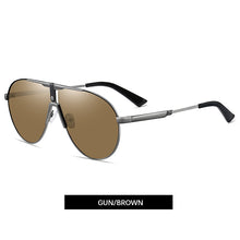 Carica l&#39;immagine nel visualizzatore di Gallery, RAVENISA Occhiali da sole da uomo Occhiali da sole in metallo di grandi dimensioni per donna Occhiali da sole polarizzati UV400 Pilot Designer Gafas De Sol