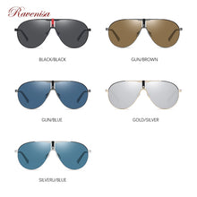 Carica l&#39;immagine nel visualizzatore di Gallery, RAVENISA Occhiali da sole da uomo Occhiali da sole in metallo di grandi dimensioni per donna Occhiali da sole polarizzati UV400 Pilot Designer Gafas De Sol