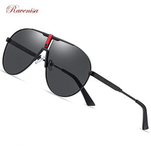 Carica l&#39;immagine nel visualizzatore di Gallery, RAVENISA Occhiali da sole da uomo Occhiali da sole in metallo di grandi dimensioni per donna Occhiali da sole polarizzati UV400 Pilot Designer Gafas De Sol