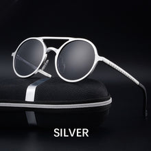 Load image into Gallery viewer, RAVENISA  Round Alumium Sunglasses For Men Women 2023 Classic Polarized Spring Sun Glasses  Brown Goggle