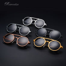 Load image into Gallery viewer, RAVENISA  Round Alumium Sunglasses For Men Women 2023 Classic Polarized Spring Sun Glasses  Brown Goggle