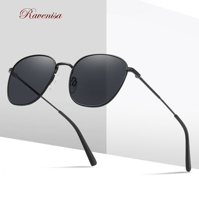 RAVENISA Retro  Oval Sunglasses For Men Women Vintage 2023 Polarized Sun Glasses Round Metal Winter Driving Eyewear