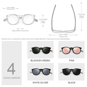 RAVENISA Retro Wooden sSunglasses  Women Plastic Sun Glasses Small Frame Polarized Eyewear Men Handmade Goggle UV400 Protect