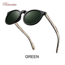 Load image into Gallery viewer, RAVENISA Retro Wooden sSunglasses  Women Plastic Sun Glasses Small Frame Polarized Eyewear Men Handmade Goggle UV400 Protect