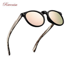 Load image into Gallery viewer, RAVENISA Retro Wooden sSunglasses  Women Plastic Sun Glasses Small Frame Polarized Eyewear Men Handmade Goggle UV400 Protect
