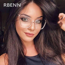 Load image into Gallery viewer, RBENN Lady Cat Eye Glasses Frames For Women Sexy Oversized Metal Frame Brand Designer Optical Eyeglasses Fashion Eyewear Female