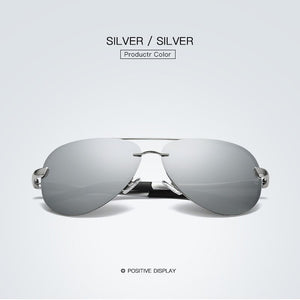 RBEWTP Brand Men Polarized Sunglasses Classic Men's Drive Metal Frame Poilot Sun Glasses Women Glasses Mirror Shades 007