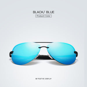 RBEWTP Brand Men Polarized Sunglasses Classic Men's Drive Metal Frame Poilot Sun Glasses Women Glasses Mirror Shades 007