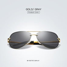 Load image into Gallery viewer, RBEWTP Brand Men Polarized Sunglasses Classic Men&#39;s Drive Metal Frame Poilot Sun Glasses Women Glasses Mirror Shades 007