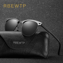Load image into Gallery viewer, RBEWTP Unisex Retro Vintage Men's Sunglasses Polarized Driving Sun Glasses oculos Male Eyewear Accessories For Men/women 0911