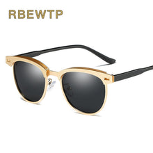 Load image into Gallery viewer, RBEWTP Unisex Retro Vintage Men's Sunglasses Polarized Driving Sun Glasses oculos Male Eyewear Accessories For Men/women 0911