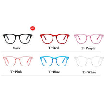 Carica l&#39;immagine nel visualizzatore di Gallery, RBRARE 2023 Occhiali a luce blu Specchio piatto per bambini Occhiali retrò Montatura per occhiali con lenti trasparenti rotonde per occhiali per computer 