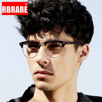 RBRARE 2022 Metallo Half-frame Occhiali Da Lettura Telaio Uomini Classici Occhiali A Specchio Piatto Telaio Uomini e Donne Occhiali Piatti Okulary