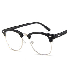 Load image into Gallery viewer, RBRARE 2022 Metal Half-frame Reading Glasses Frame Men Classic Flat Mirror Glasses Frame Men and Women Flat Glasses Okulary