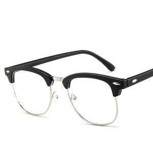 RBRARE 2022 Metallo Half-frame Occhiali Da Lettura Telaio Uomini Classici Occhiali A Specchio Piatto Telaio Uomini e Donne Occhiali Piatti Okulary