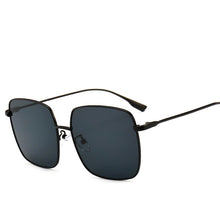 Load image into Gallery viewer, RBRARE 2023 Metal Square Flat Mirror Sunglasses Women Round Face Lady Sun Glasses Vintage Big Frame Female Sunglasses