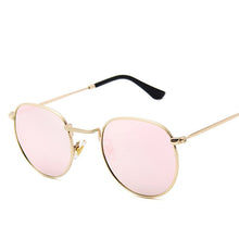 Load image into Gallery viewer, RBRARE 2023 Vintage Metal Polarized Sunglasses Men  Alloy Glasses Retro Small Sun Glasses Pink Mirror Shades For Women